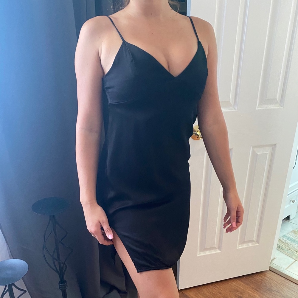 F21: Satin Slip Dress